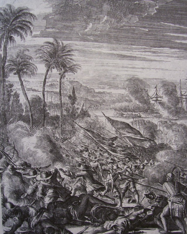 Battle at the beach near Quilon
